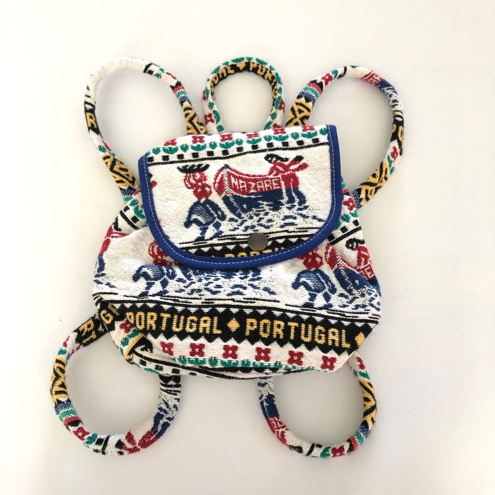 Cute Canvas Portugal Mini Backpack